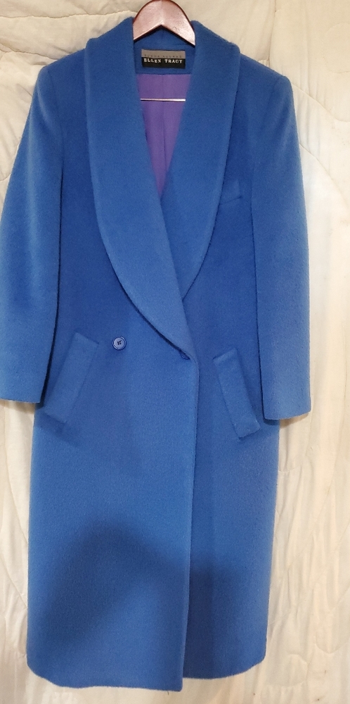 Women's long wool overcoat